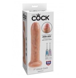 Dildo Fallo realistico vaginale con ventosa king cock uncut cock 6 flesh