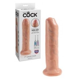 Dildo Fallo realistico vaginale con ventosa king cock uncut cock 6 flesh