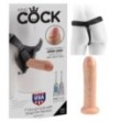 Fallo king cock dildo strap on indossabile realistico pene finto uncut cock 7 flesh