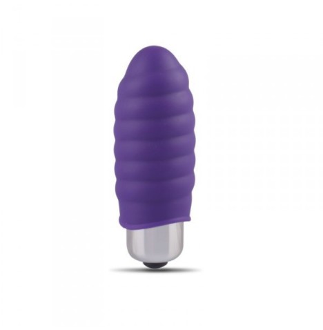 Vibratore vaginale fallo dildo vibrante mini stimolatore clitoride in silicone viola