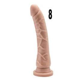 fallo dildo realistico con ventosa vaginale real 8 cock flesh sex toys