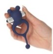 Anello fallico vibrante in silicone per pene uomo stimolatore clitoride bear sex toys