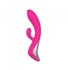 Vibratore doppio rabbit stimolatore vaginale clitoride dildo fallo vibrante vaginale charm pink