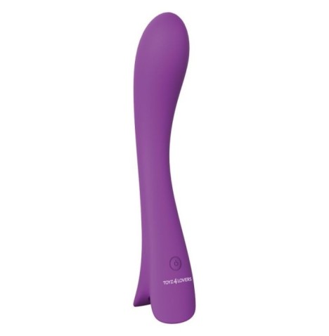 Vibratore ricaricabile vaginale in silicone massaggiatore stimolatore fallo dildo vibrante plot clit purple