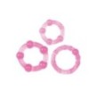 kit anello fallico 3pz contro eiaculazione precoce sex toys cockring rosa