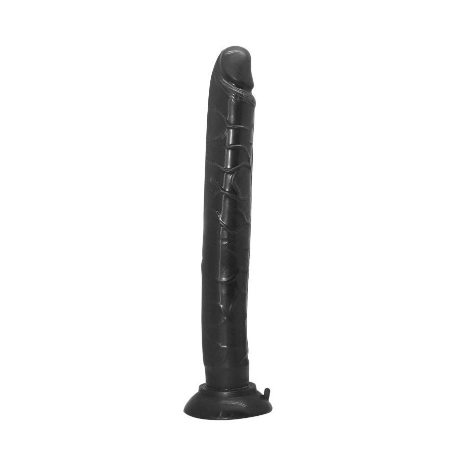 fallo realistico vaginale anale con ventosa dildo nero maxi slim cock