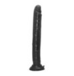 fallo realistico vaginale anale con ventosa dildo nero maxi slim cock