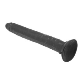 fallo realistico vaginale anale con ventosa dildo nero maxi slim cock