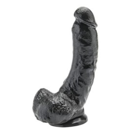 Fallo realistico nero con ventosa dildo black morbido sex toys big 23 cm get real