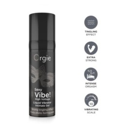 GEL STIMOLANTE lubrificante SEXY VIBE HIGH VOLTAGE salva preservati...