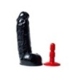 Fallo vaginale Anale realistico nero cock dildo grande big maxi black con ventosa pene finto sex toys donna e uomo 10