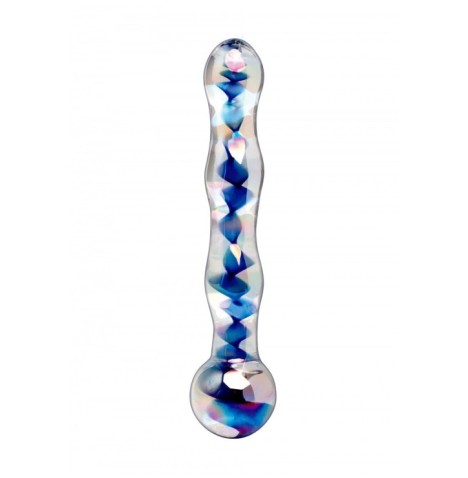 Dildo vaginale anale in vetro icicles no 8 massaggiatore intimo glass stimolatore  sex toy