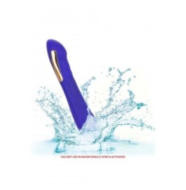 Vibratore vaginale anale stimolatore clitoride con scarica elettrica dildo fallo vibrante in silicone