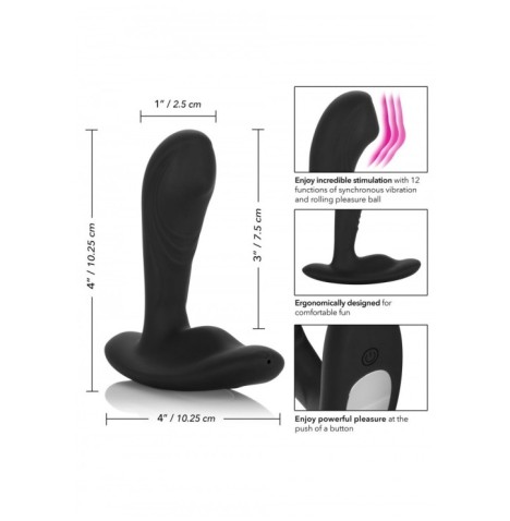 Vibratore stimolatore anale dildo fallo vibrante per prostata sex toy realistico uomo