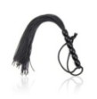 Frusta a frange several flogger black mini frustino nero bondage fetish sculacciatore