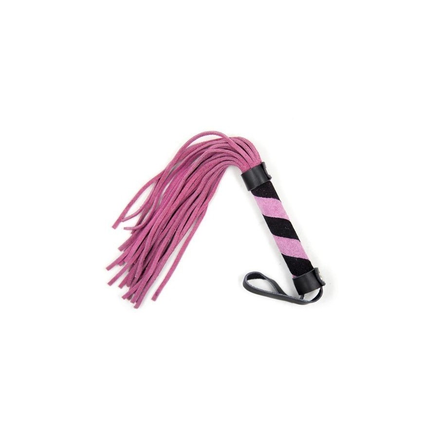 Frusta a frange line whip pink black frustino bondage fetish sadomaso sexy nero rosa