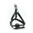 Imbracatura viso con morso head harness ball gag fetish bondage nero black costrittivo