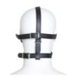 Imbracatura per viso con maschera per occhi e morso total head harness restraint black