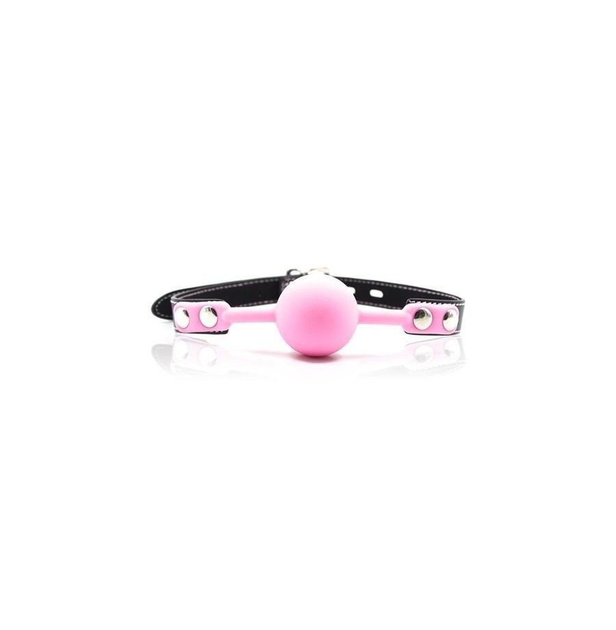 Ball gag ball block rosa morso in silicone pink bondage fetish