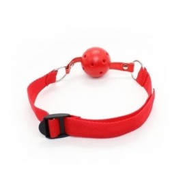 Easy breathable ball gag rosso costrittivo fetish bondage red