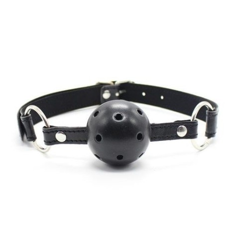 Breathable ball gag nero traspirante morso black bondage fetish costrittivo 