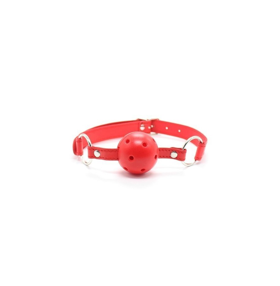 Breathable ball gag rosso traspirante morso red bondage fetish costrittivo