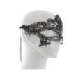 Royal mask black maschera nera in simil pizzo per donna fetish sexy mini