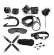 Top bondage kit fetish corda morso collare costrittivo nero frusta manette cavigliere