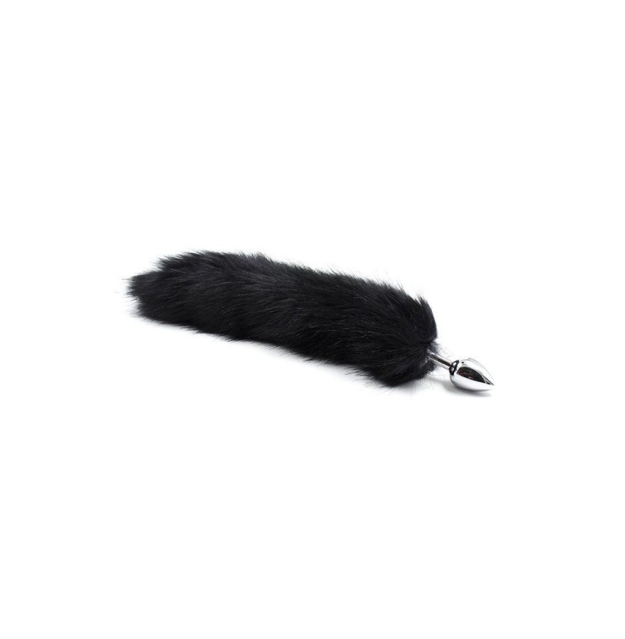 Plug anale con coda long fox tail nera