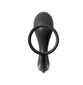 Fallo dildo plug anale con anello fallico indossabile nero anal butt