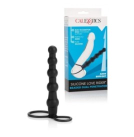 Fallo anale dildo indossabile con anello fallico per uomo nero in silicone