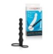 Fallo anale dildo indossabile con anello fallico per uomo nero in silicone