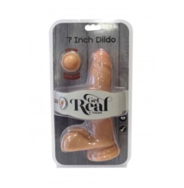 Fallo dildo anale realistico con testicoli e ventosa sex toys donna