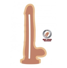 Fallo dildo anale realistico con testicoli e ventosa sex toys donna