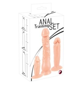 Kit sex toys 3 fallo anale dildo realistico vaginale con ventosa morbido mini maxi