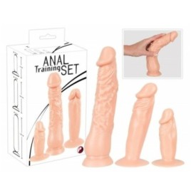 Kit sex toys 3 fallo anale dildo realistico vaginale con ventosa morbido mini maxi