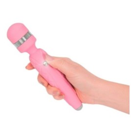 Stimolatore vaginale ricaricabile wand vibratore vaginale per clitoride in silicone rosa