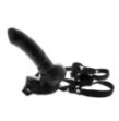 Fallo realistico indossabile strap on dildo nero vaginale anale black cock