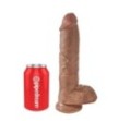 Fallo realistico vaginale dildo caramel maxi big xxl 10 con ventosa caramel morbido