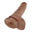 Fallo realistico vaginale dildo caramel maxi big xxl 10 con ventosa caramel morbido