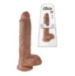 Fallo realistico vaginale dildo caramel maxi big xxl 10 con ventosa caramel morbido