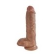 Fallo realistico vaginale dildo caramel maxi big xxl 10 con ventosa caramel morbido