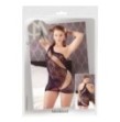 Sexy mini abito aderente trasparente in pizzo per donna lingerie hot nero black lingerie