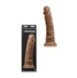 Fallo realistico con ventosa dildo vaginale 7 caramel inch morbido