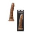 Fallo realistico con ventosa dildo vaginale 7 caramel inch morbido