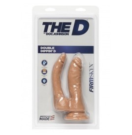 Fallo realistico doppio vaginale anale con ventosa dildo maxi mini the D double