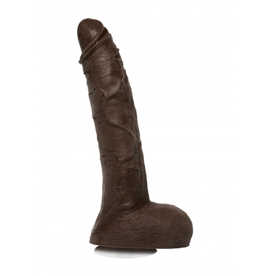 Fallo realistico con ventosa jason luv dildo vaginale nero maxi cock 10