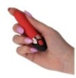 Vibratore vaginale stimolatore clitoride sex toys rossetto donna rosso red future