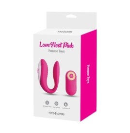 Stimolatore vaginale per coppia vibratore love nest pink - Stimolat...