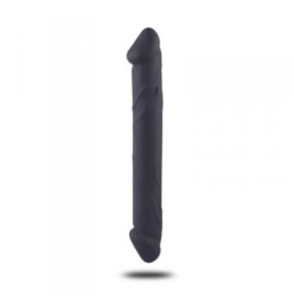 fallo doppio in silicone dildo realistico vaginale anale in silicone nero the cock db sex toys